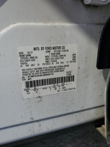 Photo 14 from auction – 2018 FORD EDGE with VIN 2FMPK3K96JBB08141