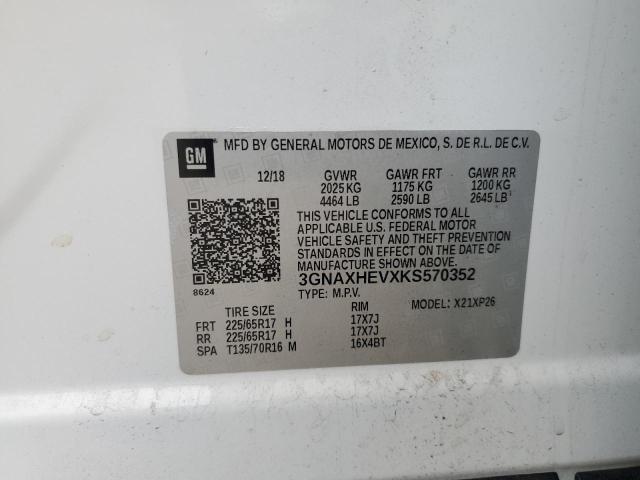Photo 14 from auction – 2019 CHEVROLET EQUINOX LS with VIN 3GNAXHEVXKS570352