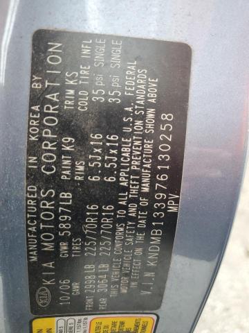 Photo 14 from auction – 2007 KIA SEDONA EX with VIN KNDMB133976130258