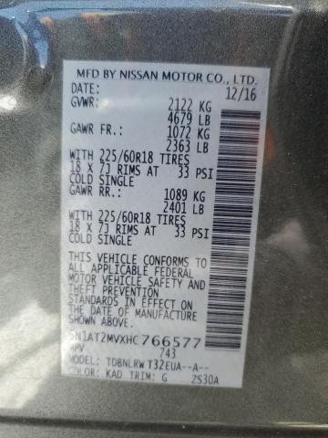 Photo 14 from auction – 2017 NISSAN ROGUE SV with VIN 5N1AT2MVXHC766577
