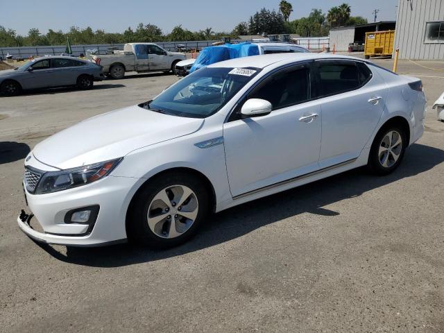 KIA OPTIMA HYB 2015 with VIN KNAGM4AD1F5077660 - Photo from auction