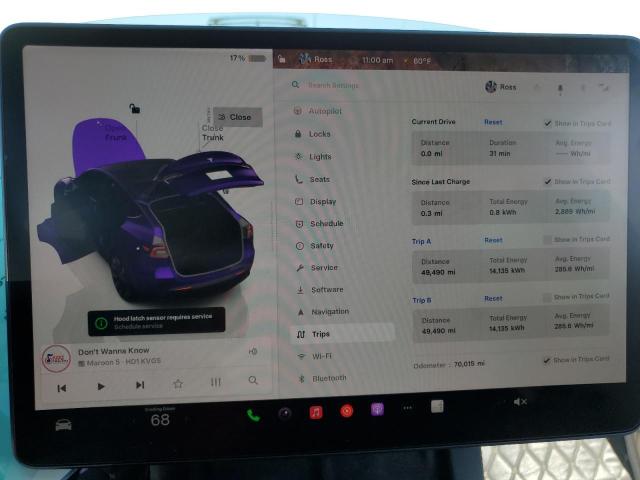 Photo 9 from auction – 2022 TESLA MODEL Y with VIN 7SAYGAEE2NF388479