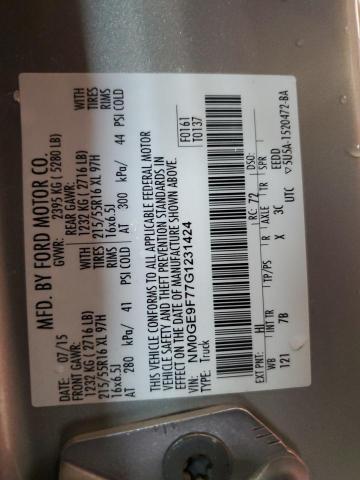 Photo 14 from auction – 2016 FORD TRANSIT CO with VIN NM0GE9F77G1231424