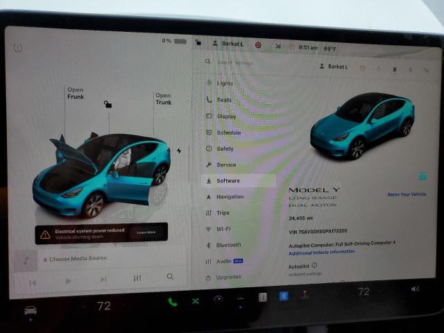 Photo 9 from auction – 2023 TESLA MODEL Y with VIN 7SAYGDEE0PA173250
