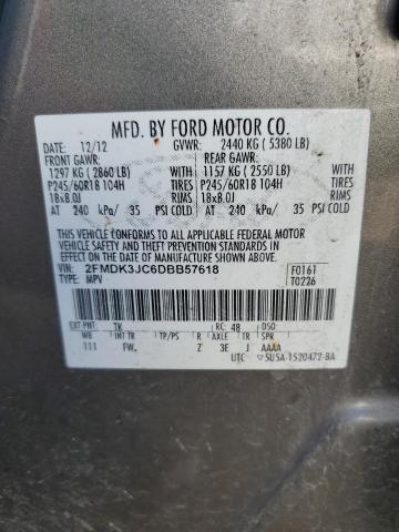 Photo 14 from auction – 2013 FORD EDGE SEL with VIN 2FMDK3JC6DBB57618