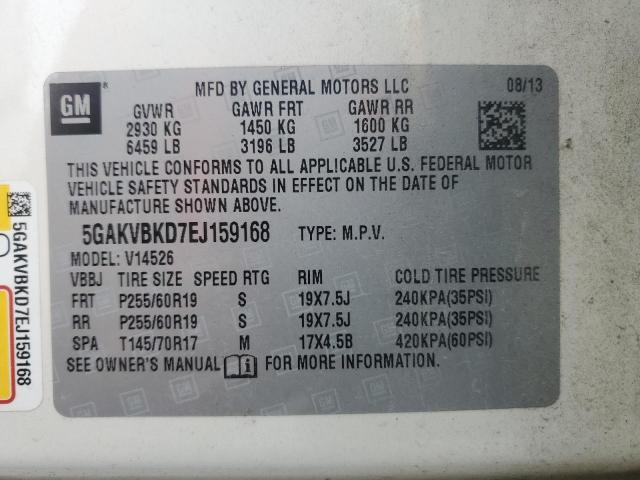 Photo 14 from auction – 2014 BUICK ENCLAVE with VIN 5GAKVBKD7EJ159168