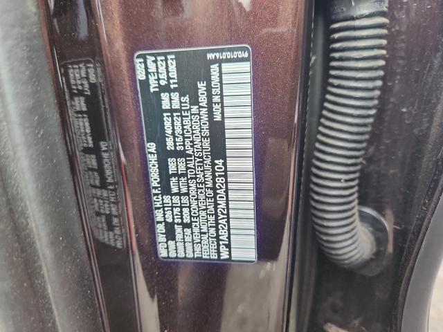 Photo 14 from auction – 2021 PORSCHE CAYENNE S with VIN WP1AB2AY2MDA28104