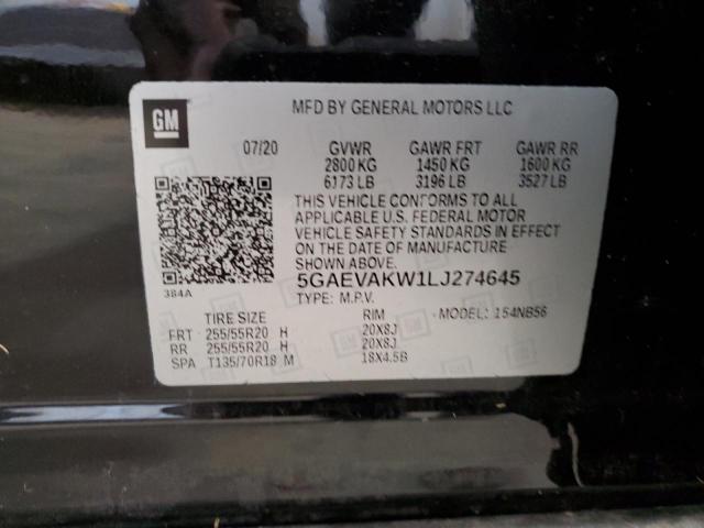 Photo 14 from auction – 2020 BUICK ENCLAVE ES with VIN 5GAEVAKW1LJ274645