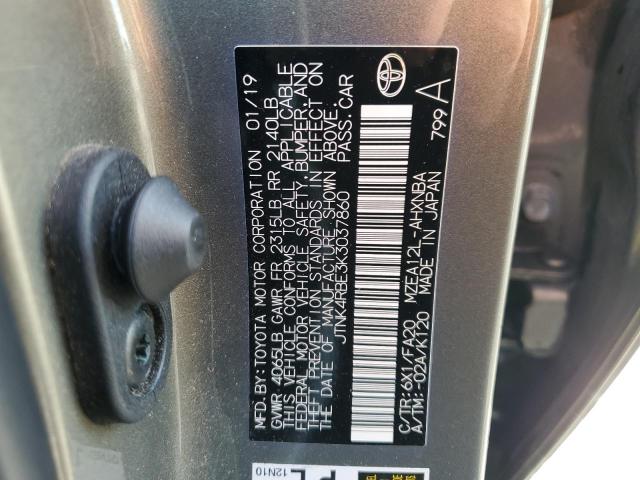 Photo 14 from auction – 2019 TOYOTA COROLLA SE with VIN JTNK4RBE3K3037860