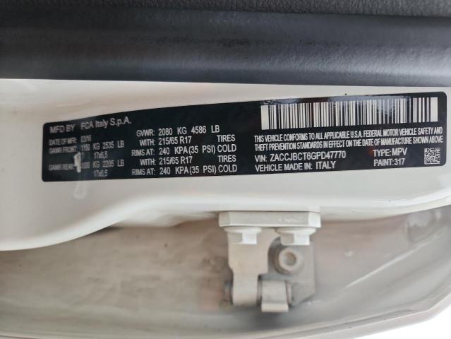 Photo 14 from auction – 2016 JEEP RENEGADE T with VIN ZACCJBCT6GPD47770