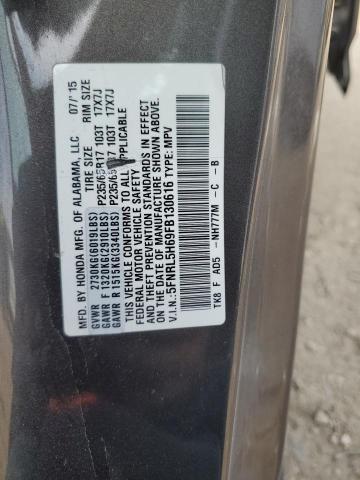Photo 14 from auction – 2015 HONDA ODYSSEY EX with VIN 5FNRL5H69FB130616
