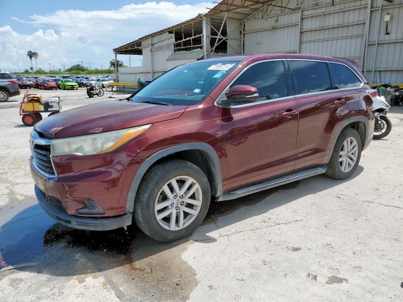 TOYOTA HIGHLANDER 2015 with VIN 5TDZARFH0FS016646 - Photo from auction