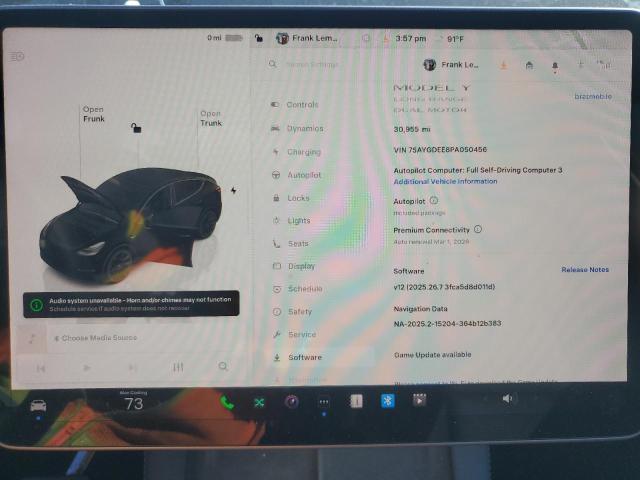Photo 9 from auction – 2023 TESLA MODEL Y with VIN 7SAYGDEE8PA050456