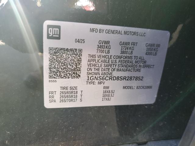 Photo 14 from auction – 2025 CHEVROLET SUBURBAN K with VIN 1GNS6CRD8SR287852
