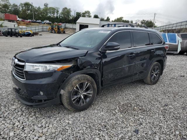 TOYOTA HIGHLANDER XLE 2016 with VIN 5TDJKRFH1GS355444 - Photo from auction