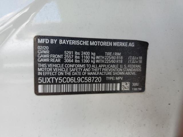 Photo 14 from auction – 2020 BMW X3 XDRIVE3 with VIN 5UXTY5C06L9C58720
