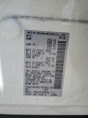 Photo 14 from auction – 2016 NISSAN ROGUE S with VIN 5N1AT2MT9GC920130