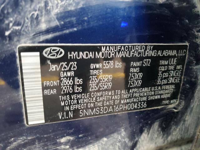Photo 14 from auction – 2023 HYUNDAI SANTA FE S with VIN 5NMS3DA16PH004336