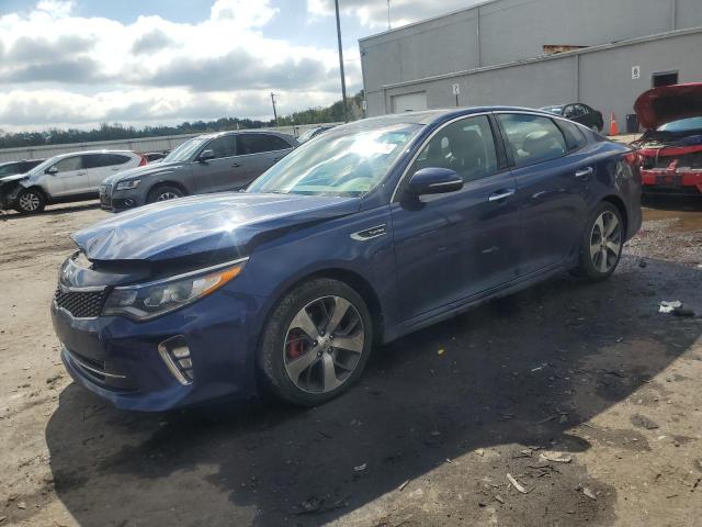 KIA OPTIMA SX 2018 with VIN 5XXGW4L22JG216885 - Photo from auction