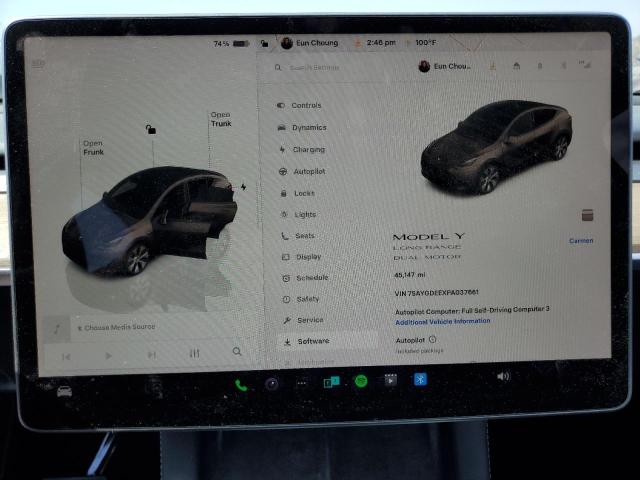 Photo 9 from auction – 2023 TESLA MODEL Y with VIN 7SAYGDEEXPA037661