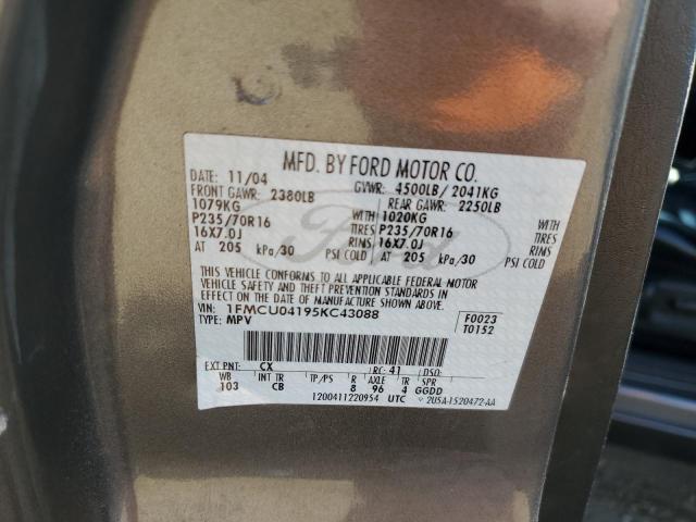 Photo 14 from auction – 2005 FORD ESCAPE LIMITED with VIN 1FMCU04195KC43088