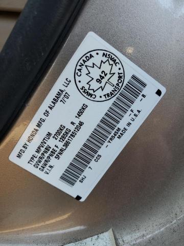 Photo 14 from auction – 2007 HONDA ODYSSEY EX with VIN 5FNRL38617B512046