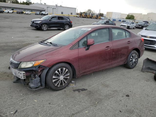 HONDA CIVIC LX 2012 with VIN 19XFB2F53CE330052 - Photo from auction
