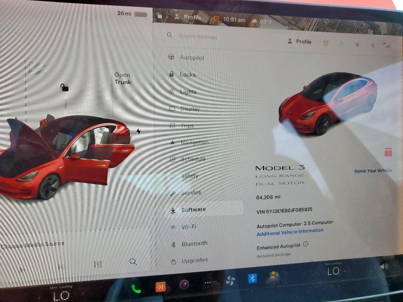 Photo 9 from auction – 2018 TESLA MODEL 3 with VIN 5YJ3E1EB0JF085925