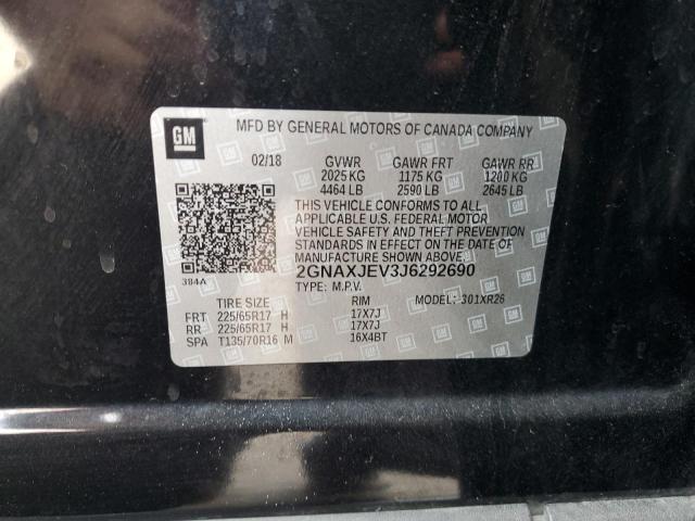 Photo 14 from auction – 2018 CHEVROLET EQUINOX LT with VIN 2GNAXJEV3J6292690