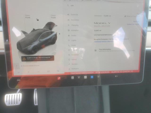 Photo 9 from auction – 2024 TESLA MODEL Y with VIN 7SAYGDEF9RF059004