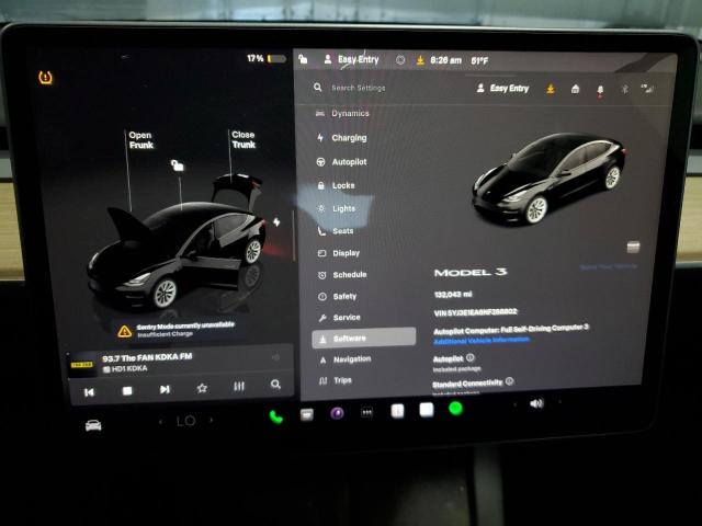 Photo 9 from auction – 2022 TESLA MODEL 3 with VIN 5YJ3E1EA6NF288802