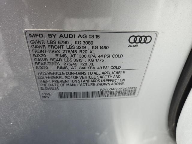 Photo 14 from auction – 2015 AUDI Q7 PREMIUM with VIN WA1LGAFEXFD020639
