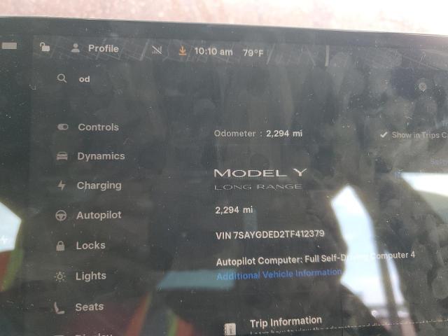 Photo 9 from auction – 2026 TESLA MODEL Y with VIN 7SAYGDED2TF412379