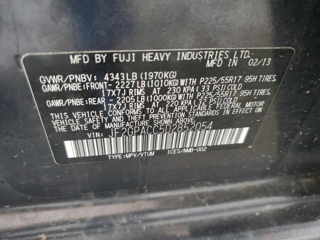 Photo 14 from auction – 2013 SUBARU XV CROSSTR with VIN JF2GPACC5D2852054