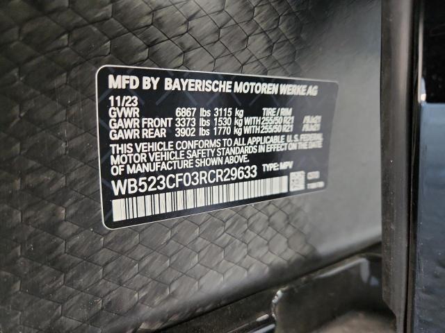 Photo 14 from auction – 2024 BMW IX XDRIVE5 with VIN WB523CF03RCR29633
