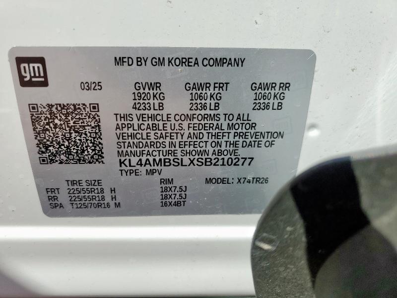 Photo 14 from auction – 2025 BUICK ENCORE GX with VIN KL4AMBSLXSB210277