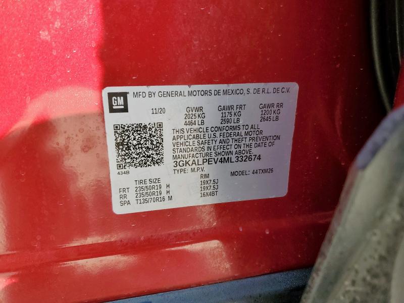 Снимка 14 от търг – 2021 GMC TERRAIN SL с VIN 3GKALPEV4ML332674