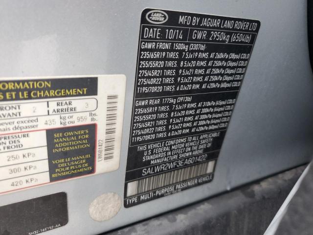 Photo 14 from auction – 2014 LAND ROVER RANGE ROVE with VIN SALWR2WF3EA601422