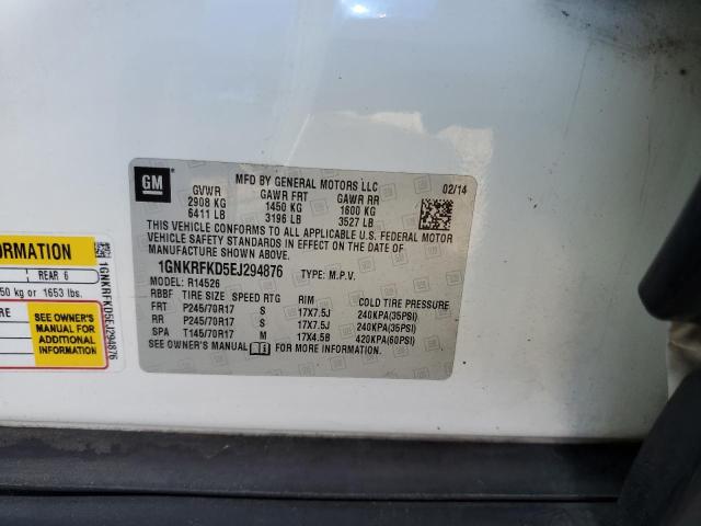 Photo 14 from auction – 2014 CHEVROLET TRAVERSE LS with VIN 1GNKRFKD5EJ294876