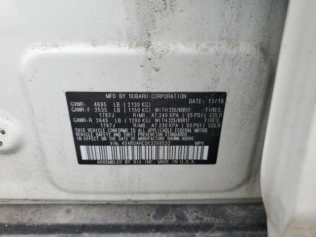 Photo 14 from auction – 2019 SUBARU OUTBACK 2. with VIN 4S4BSAHC5K3268532