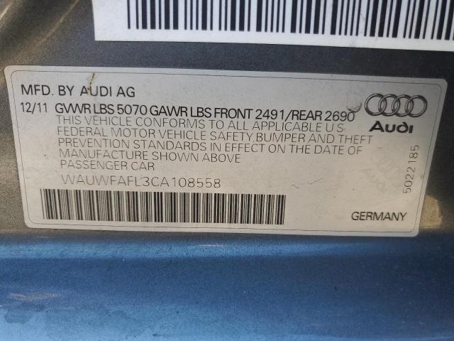 Photo 14 from auction – 2012 AUDI A4 PREMIUM with VIN WAUWFAFL3CA108558