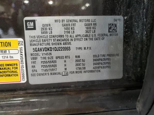Photo 14 from auction – 2013 BUICK ENCLAVE with VIN 5GAKVDKD1DJ220993