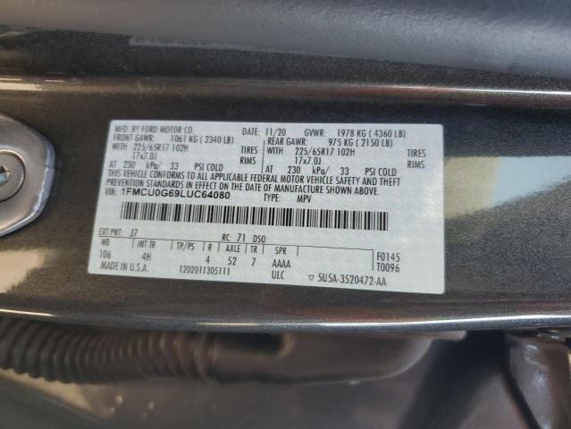 Photo 14 from auction – 2020 FORD ESCAPE with VIN 1FMCU0G69LUC64080
