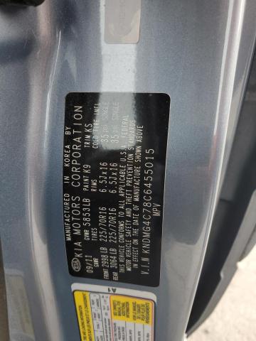 Photo 14 from auction – 2012 KIA SEDONA LX with VIN KNDMG4C78C6455015