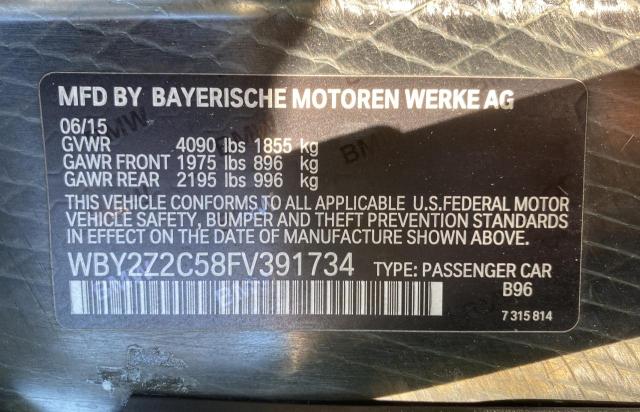 Photo 10 from auction – 2015 BMW I8 with VIN WBY2Z2C58FV391734