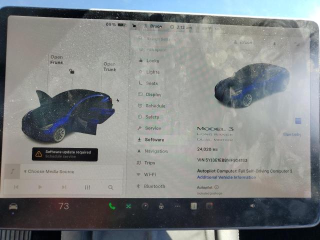 Photo 9 from auction – 2021 TESLA MODEL 3 with VIN 5YJ3E1EB9MF924183