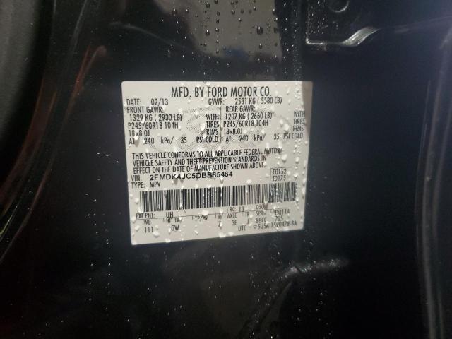 Photo 14 from auction – 2013 FORD EDGE SEL with VIN 2FMDK4JC5DBB85464
