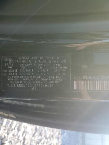 Photo 14 from auction – 2015 KIA SEDONA EX with VIN KNDMC5C10F6049442
