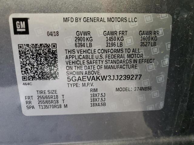 Photo 14 from auction – 2018 BUICK ENCLAVE ES with VIN 5GAEVAKW3JJ239277