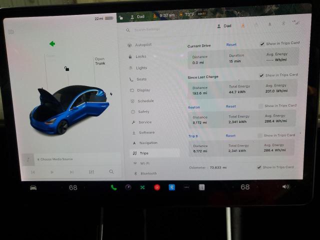 Photo 9 from auction – 2018 TESLA MODEL 3 with VIN 5YJ3E1EA9JF102339